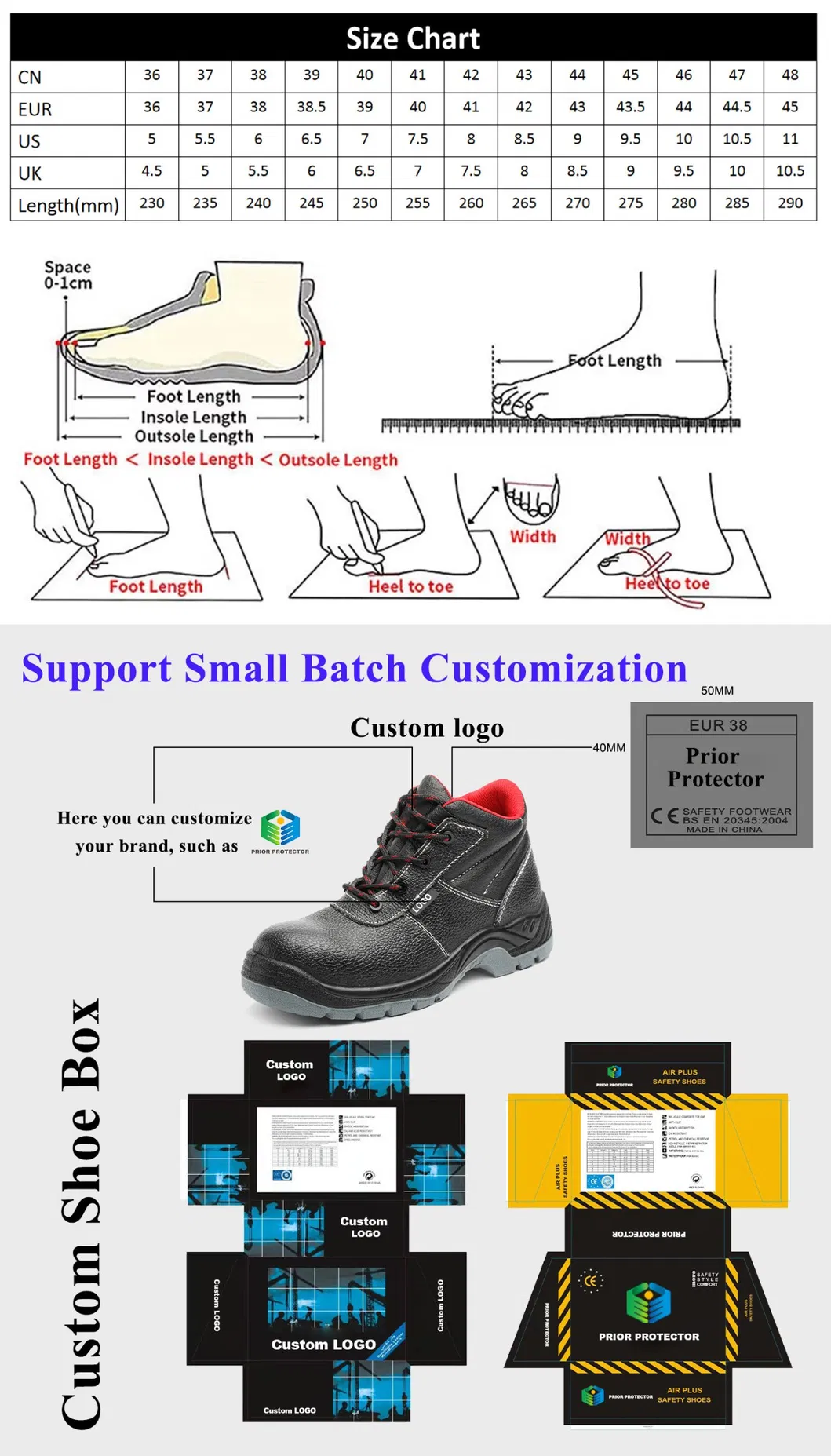 1 Pair Work Lightweight Men Black Hammer Sandal Style Safety Shoes