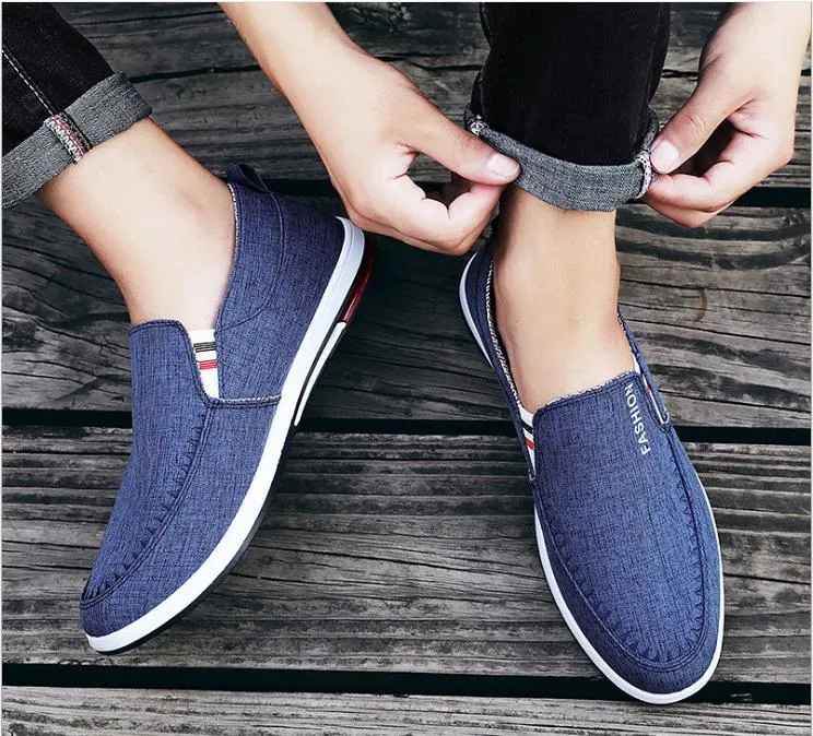 2020 Autumn New Old Beijing Cloth Shoes Men a Loafer Casual Shoes Breathable Work Board Shoes Canvas Shoes Men