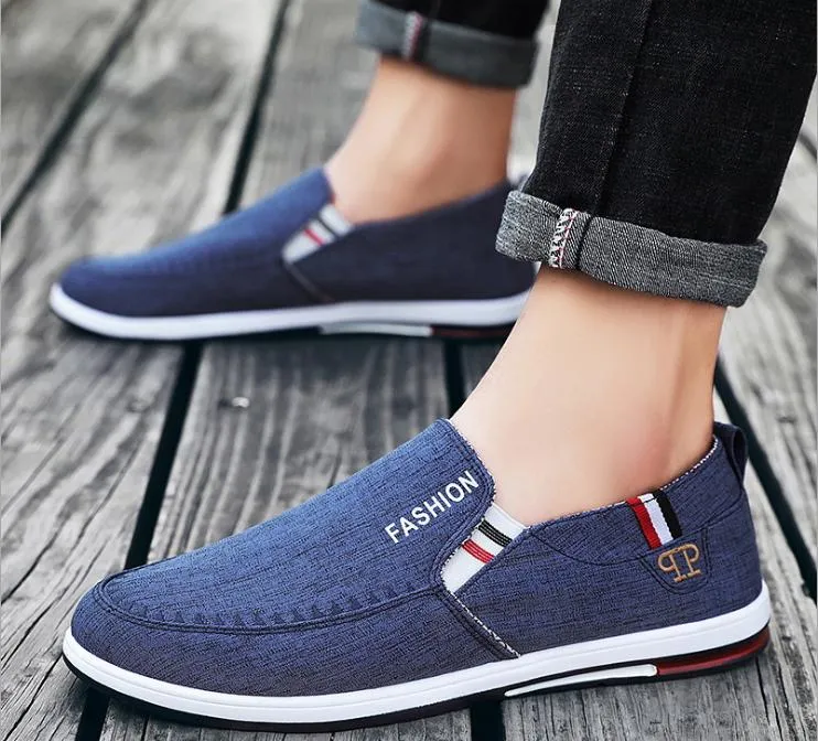2020 Autumn New Old Beijing Cloth Shoes Men a Loafer Casual Shoes Breathable Work Board Shoes Canvas Shoes Men