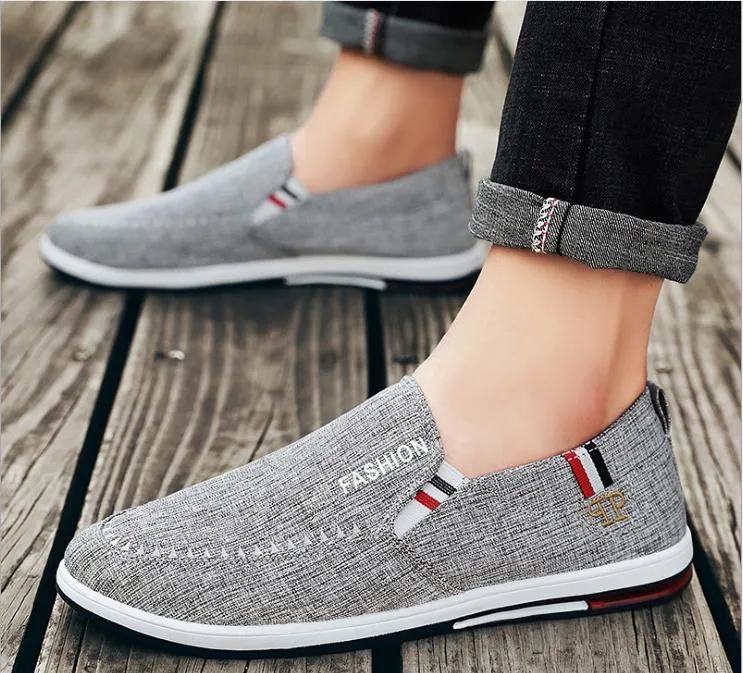 2020 Autumn New Old Beijing Cloth Shoes Men a Loafer Casual Shoes Breathable Work Board Shoes Canvas Shoes Men
