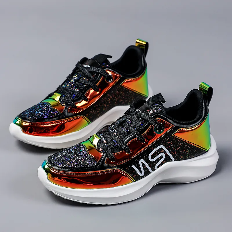 2020 New Hotsell Lady Shinny PU Sneakers Women Shoe