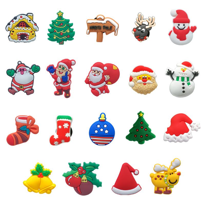2021 New Shoe Charm Packages Factory Price Ornament Charm Santa Claus Good Look Jibbits Croc Shoes Charm
