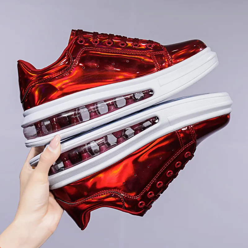 2021 Trending Women New Branded Shinny Sneakers Lady Fashion Footwear