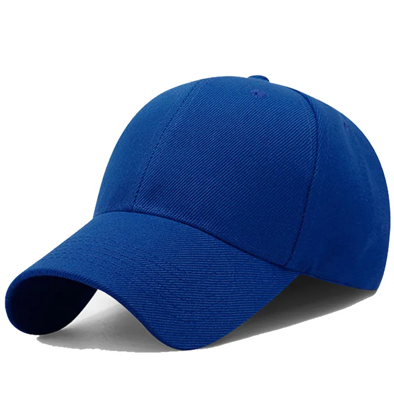 2021 Wholesale Blue Plain Blank Baseball Caps with Custom Logo (GST-CAP-XN01-1)