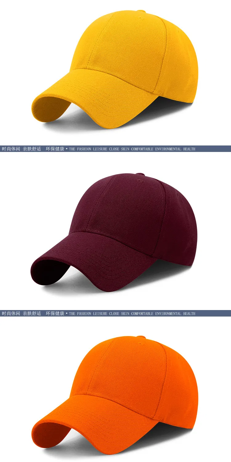 2021 Wholesale Blue Plain Blank Baseball Caps with Custom Logo (GST-CAP-XN01-1)