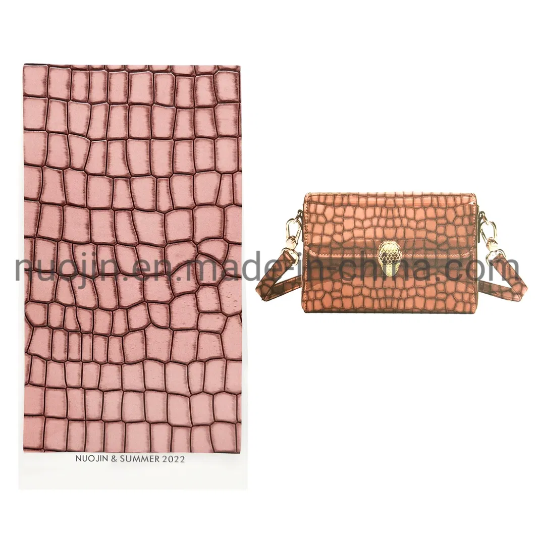 2021colorful Leather Alligator Print PU Leather Rolls Faux Leather Rolls