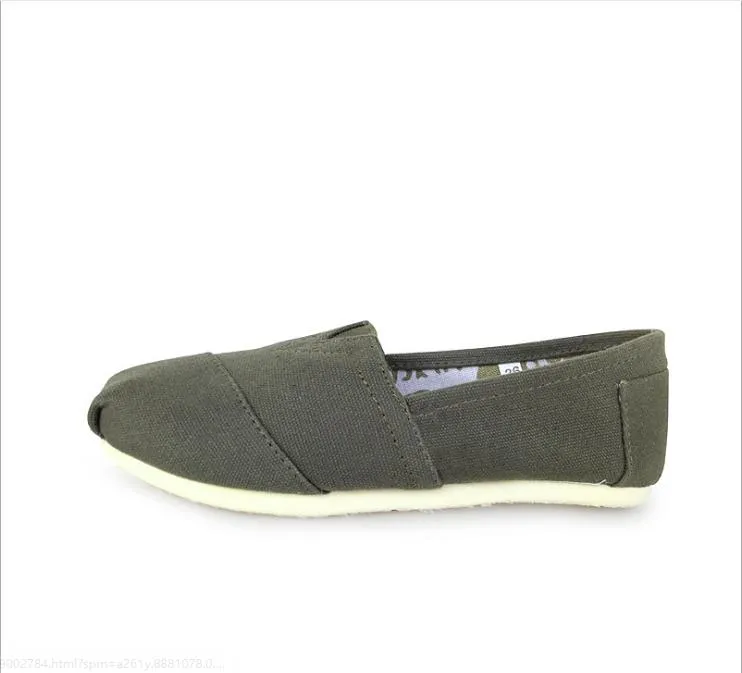 2021factory Direct European and American Canvas Shoes Men and Women Loafers Pure Color Thomas Shoes Trade Thomas Cloth Shoes Mary Shoes