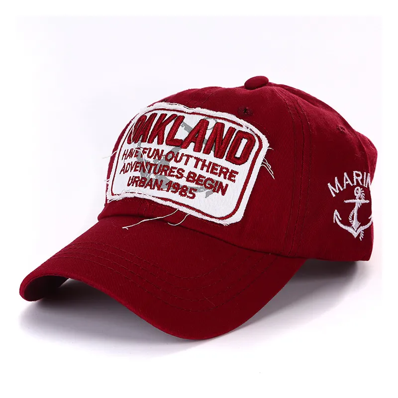 2021fahion Alphabet Oakland Embroidered Baseball Cap Europe and The United States Multicolor Popular Wholesale