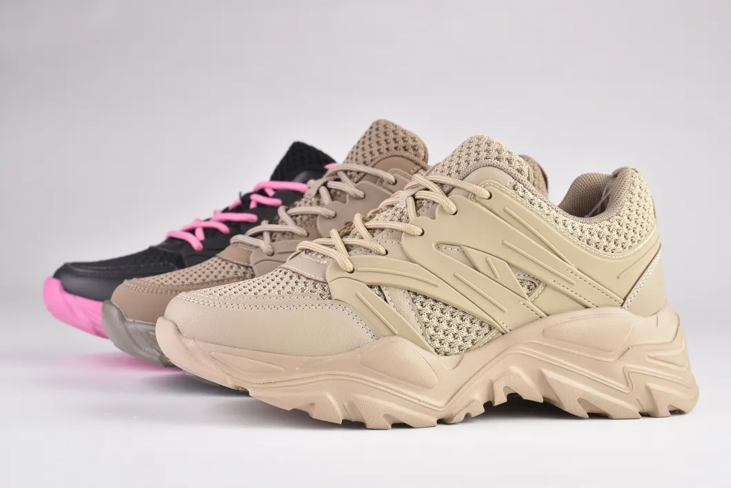2021new Arrivals Latest Design Casual Sports Tennis Shoes Stylish Height Increasing Women′ S Fashion Sneakers