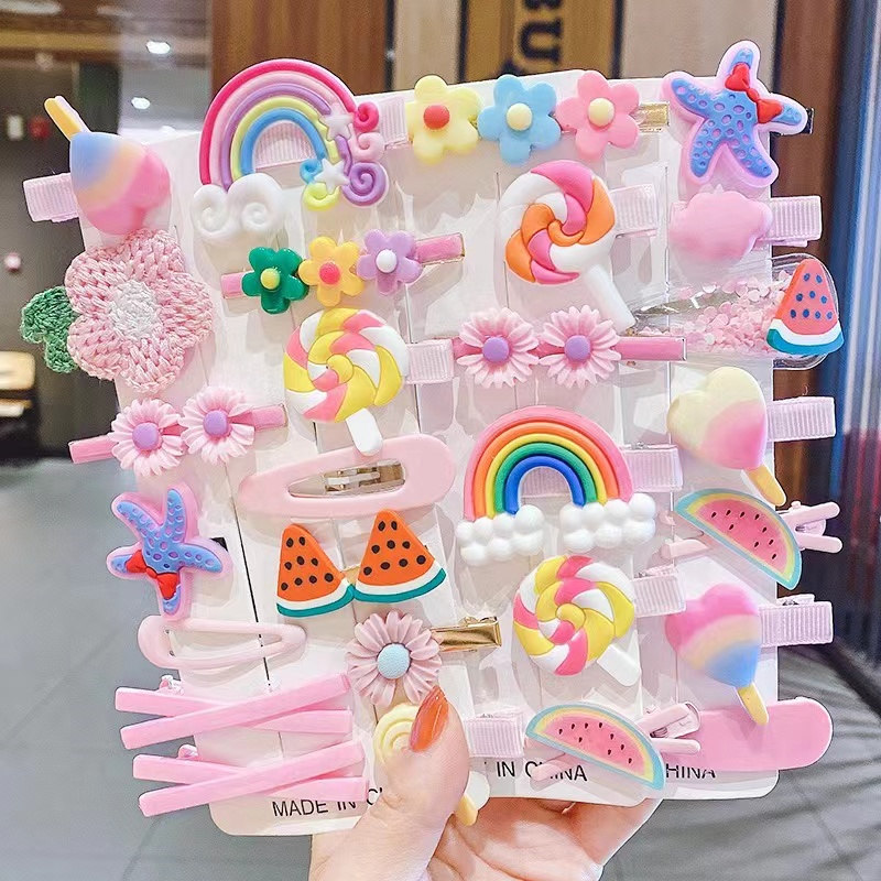 Do Kid's Lovely Cute Flower Butterfly Hair Clips Set Stay Put During Active Play