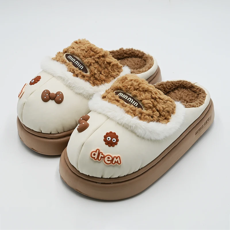Are Cute Chocolate Bean Floss Slippers Non-Slip for Hardwood Floors