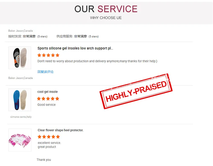 Arch Support Orthotic Inserts to Relieve Flat Feet, High Arch Orthopedic Insoles