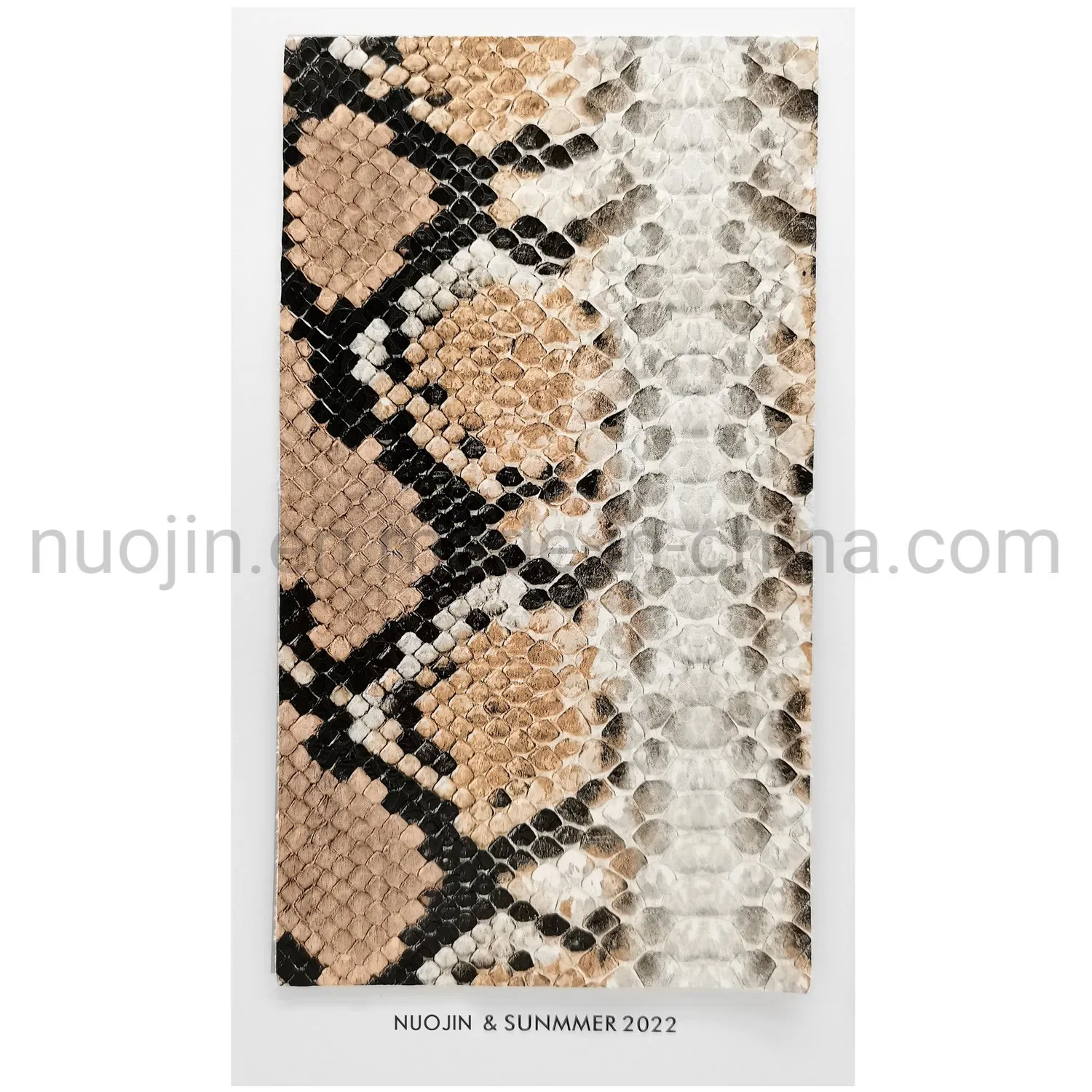 Artificial Synthetic PU Leather Genuine Snake Skin Leather for Lady Bags