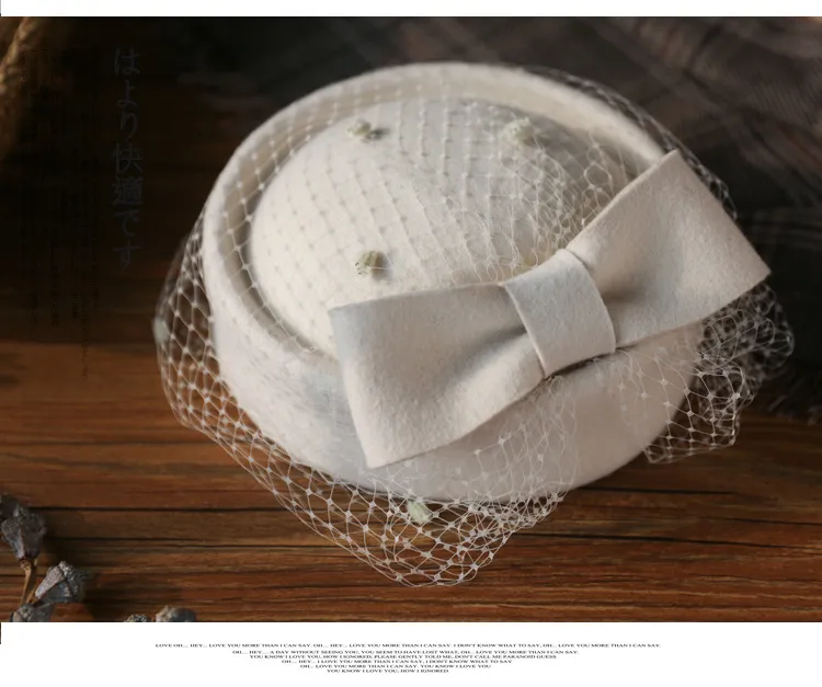 Autumn and Winter Merino Wool Beret Felt Hat Top Hat