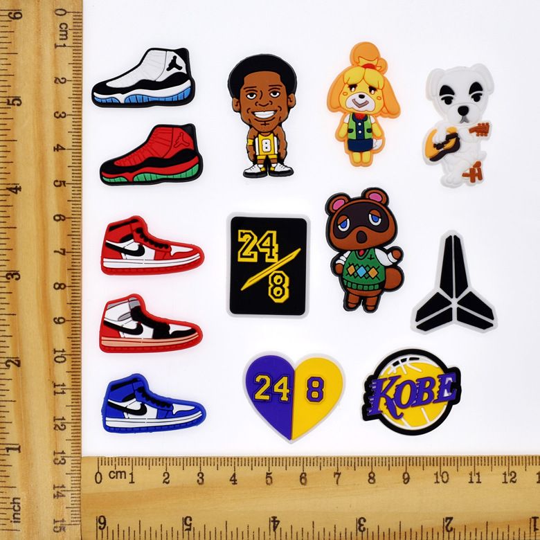 Basketball Sports Fashion Shoes Decoration Accessories PVC Children Ladies Shoes Flower 3D Shoes Charm