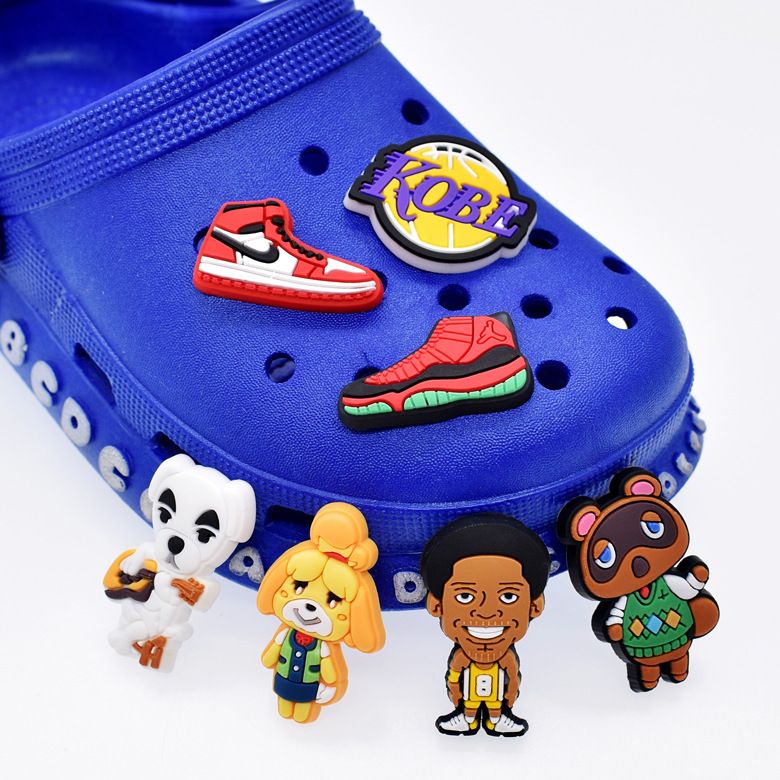 Basketball Sports Fashion Shoes Decoration Accessories PVC Children Ladies Shoes Flower 3D Shoes Charm