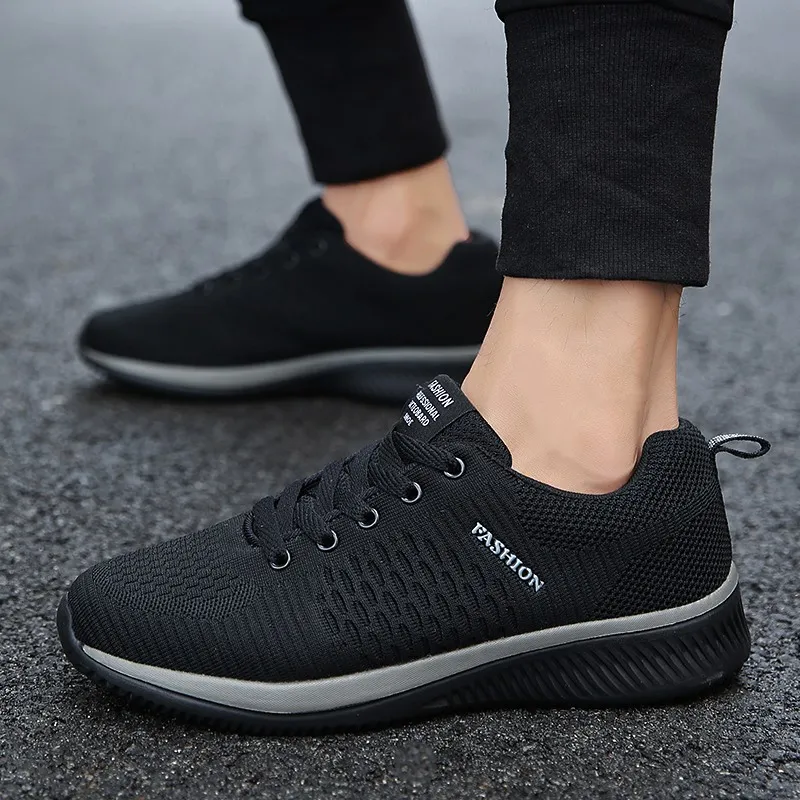 Cheap Mens Breathable Mesh Sports Shoes Fashion Casual Running Shoes, Comfortable Wear-Resistant and Non-Slip Man Outdoor Sneaker Shoes