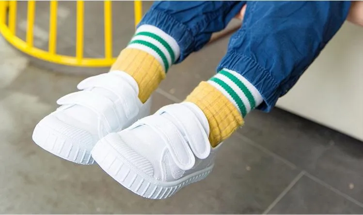 Children Students White Cloth Shoes Boys and Girls Children School Activities White Dancing Shoes White Sports Gymnastics Shoes Children