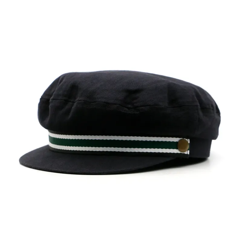 Classic Mariner Style Greek Fisherman′s Sailor Newsboy Hats with Comfort Elastic Back