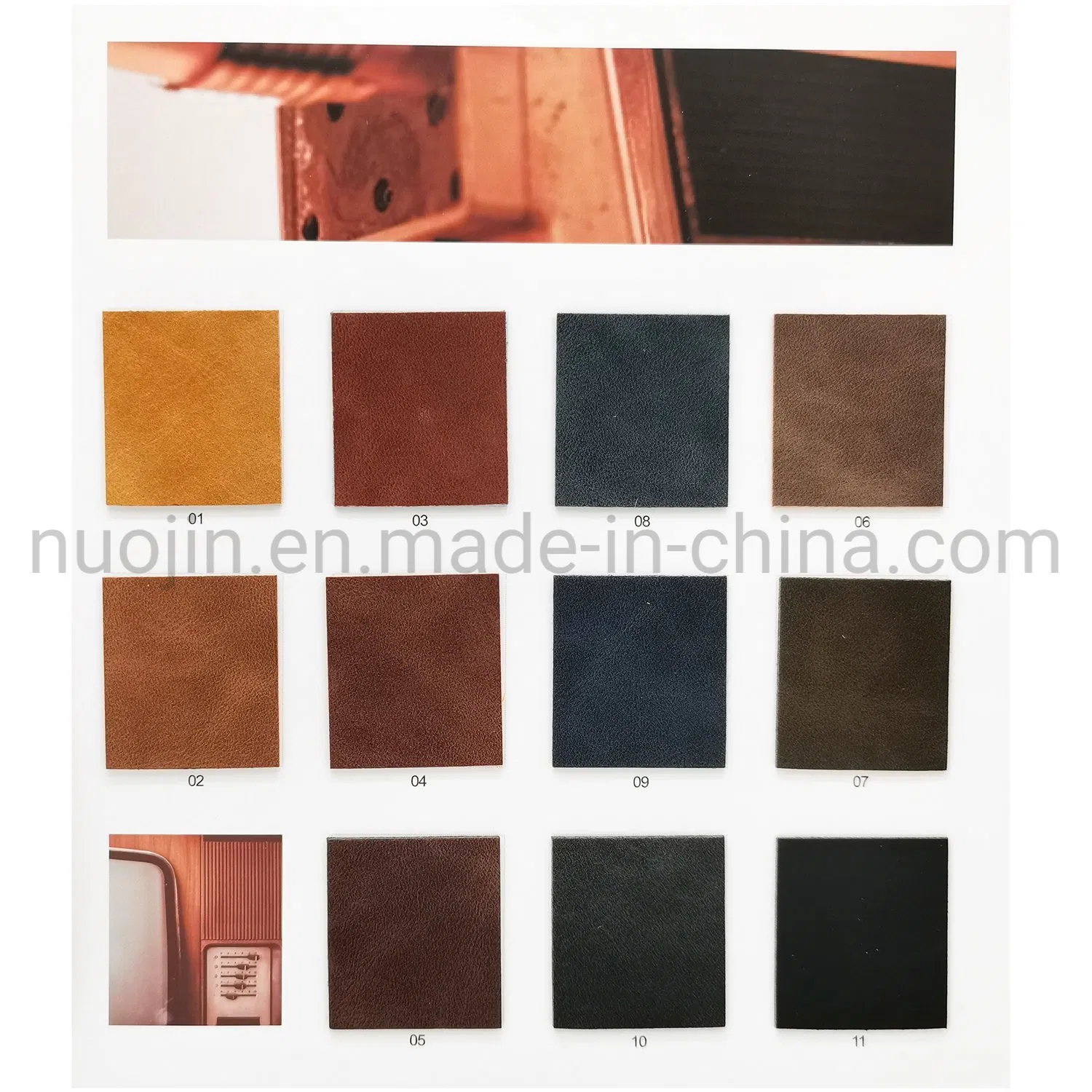 Colorful Imitation Cow Nubuck PU Vegan Leather for Shoe for Bag