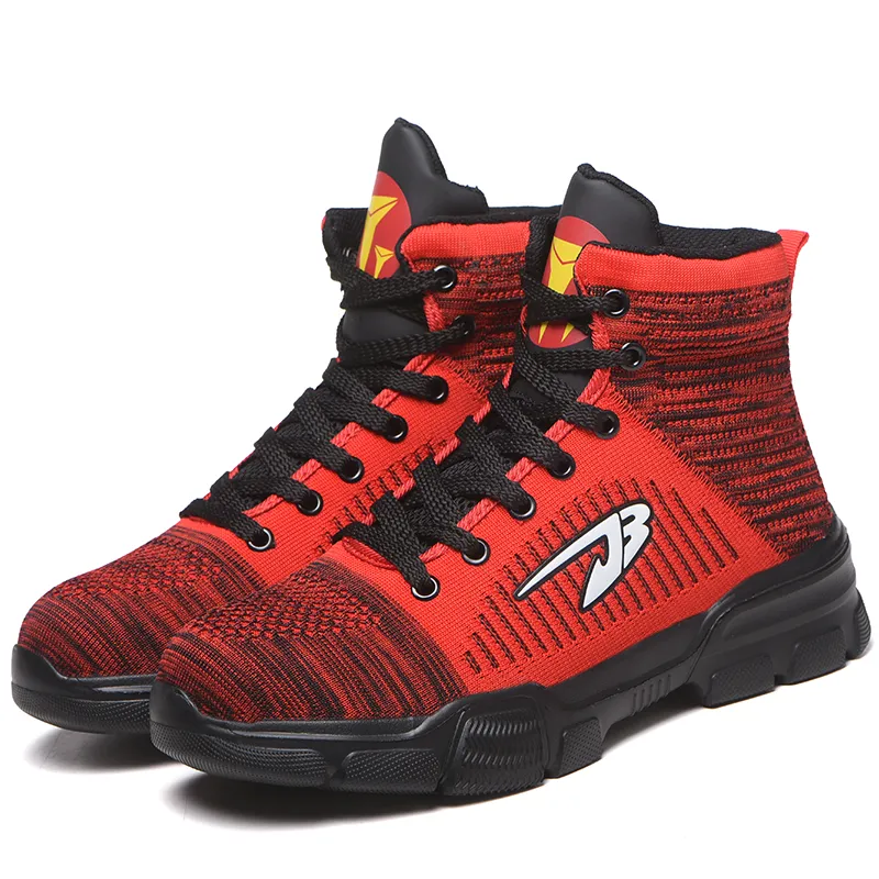 Construction Anti Smashing Leather Men Wrok Steel Toe Cap Boots