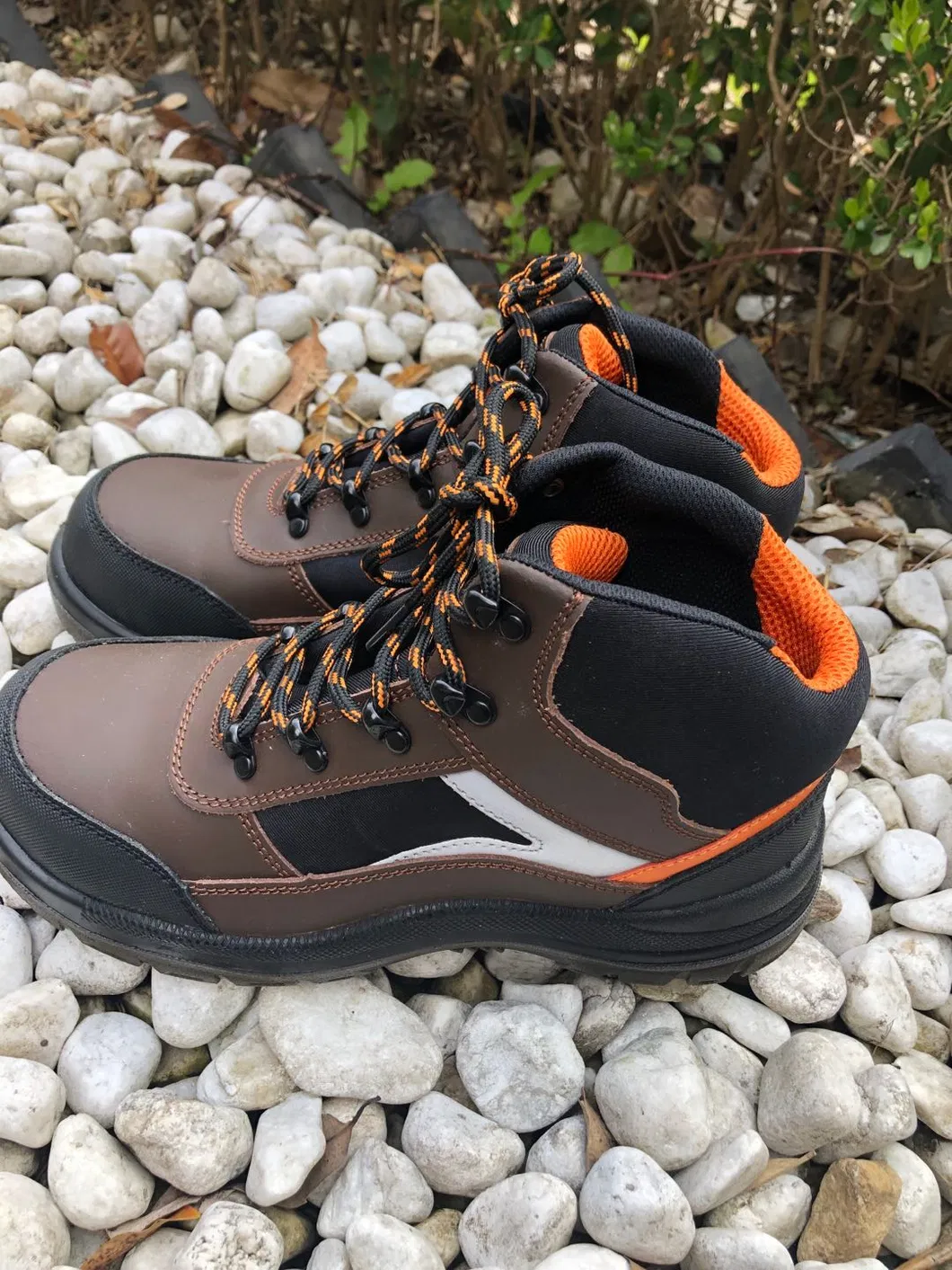 Crazy Horse Leather up PU Injection Safety Boots