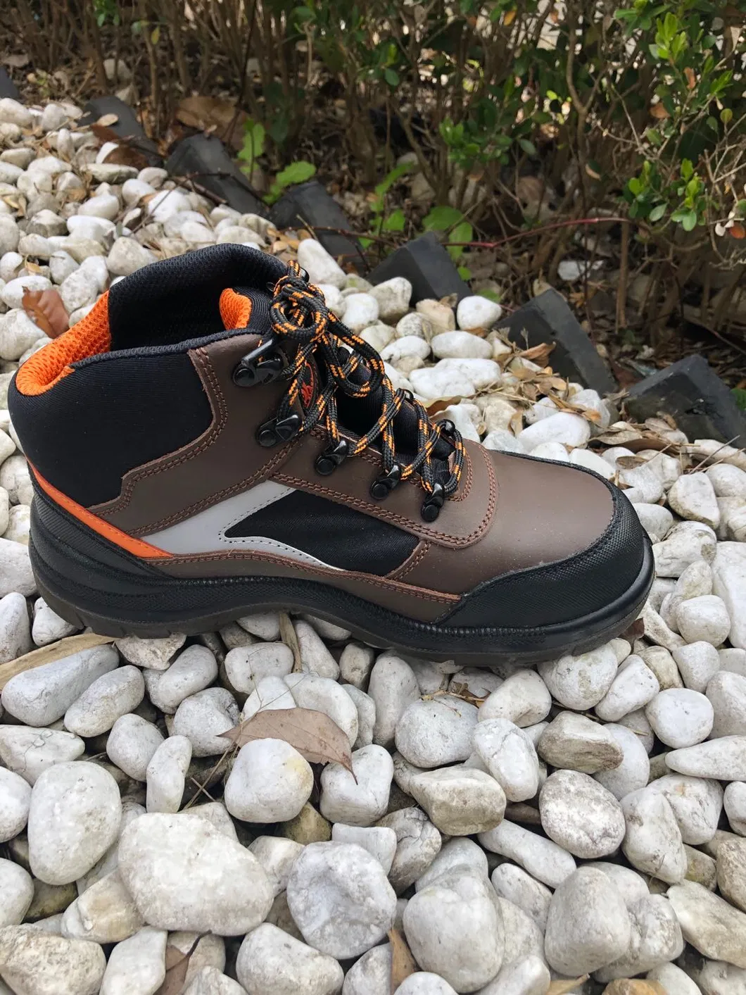 Crazy Horse Leather up PU Injection Safety Boots