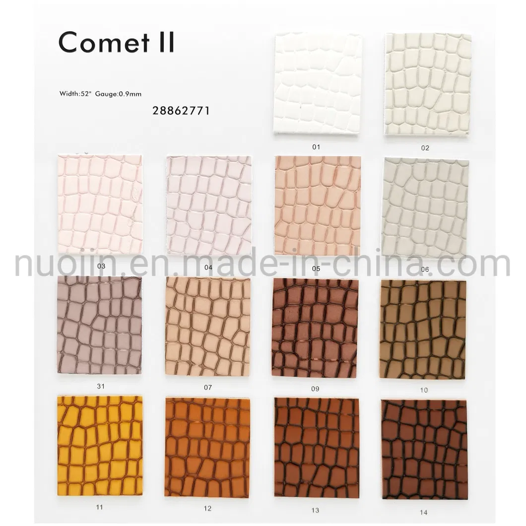 Crocodile Pattern PU Handbag Synthetic Leather for Sofa Furniture Book Cover