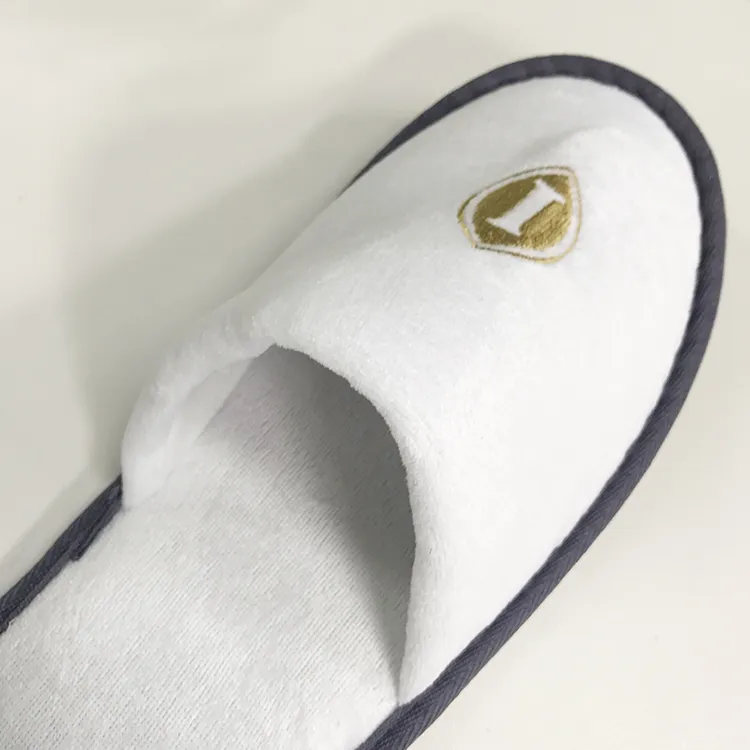 Custom Colours Disposable Terry Washable Indoor SPA Hotel Slippers