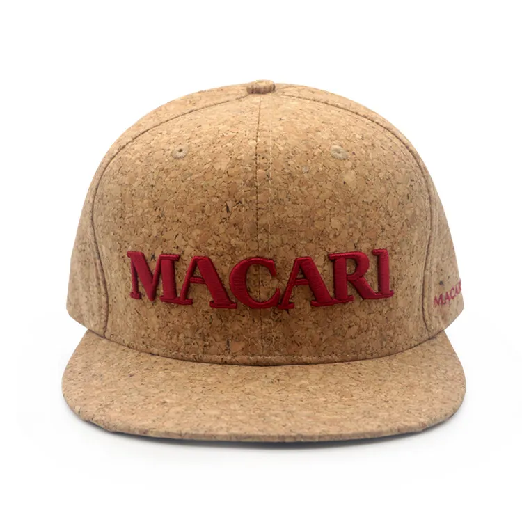 Custom Cork Hat Yugo Cork Brim Embroidered Hip Hop Hat
