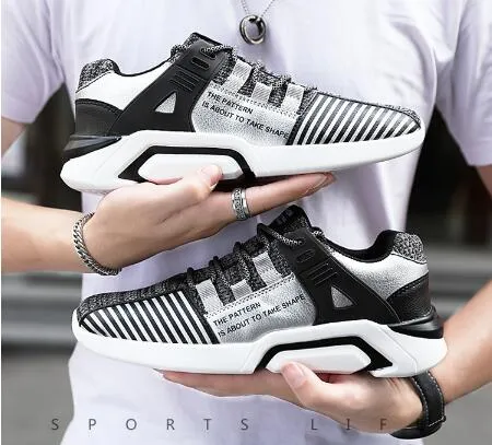 Custom Fashion Sneakers Man Flyknit Sport Shoes Running Sneakers