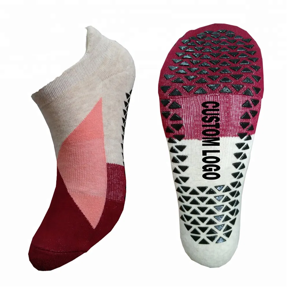 Custom Logo Anti Slip Grip Barre Yoga Pilates Socks Women with Grip