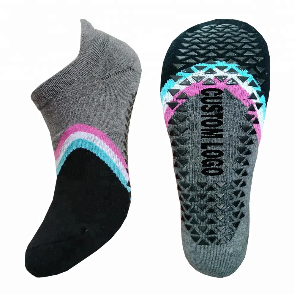 Custom Logo Anti Slip Grip Barre Yoga Pilates Socks Women with Grip