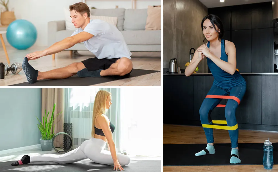 Custom Logo Anti Slip Grip Barre Yoga Pilates Socks Women with Grip