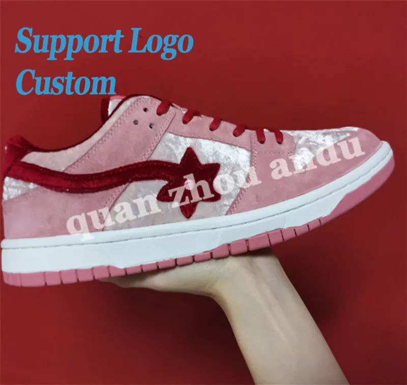 Custom Logo Casual Running Shoes Leather Basketball Sports Shoes