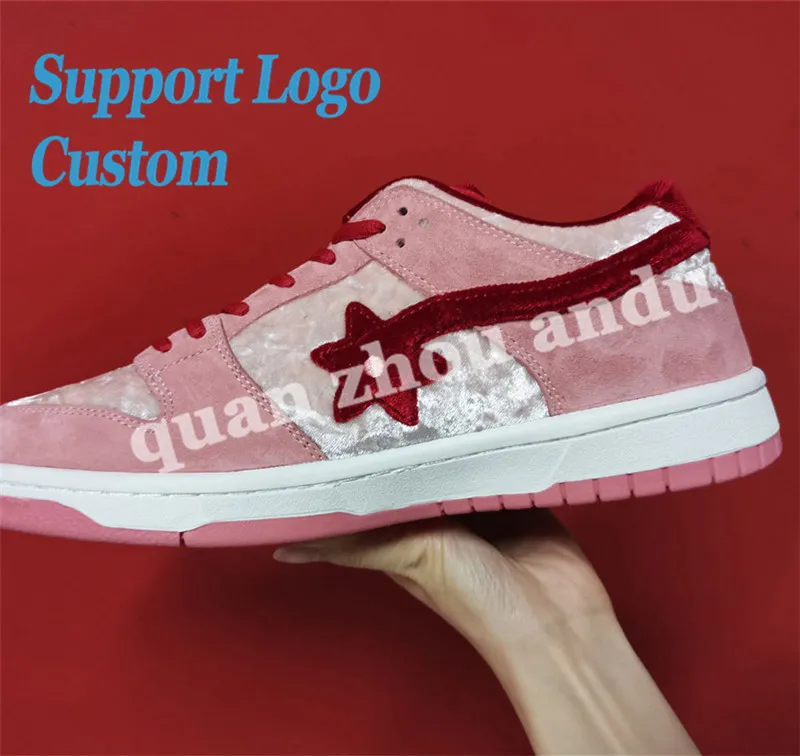 Custom Logo Casual Running Shoes Leather Basketball Sports Shoes