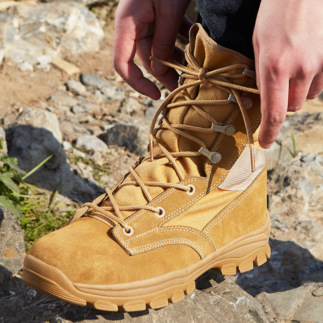 Custom Made Popular Military Style Desert Combat Swat Tactical Boots