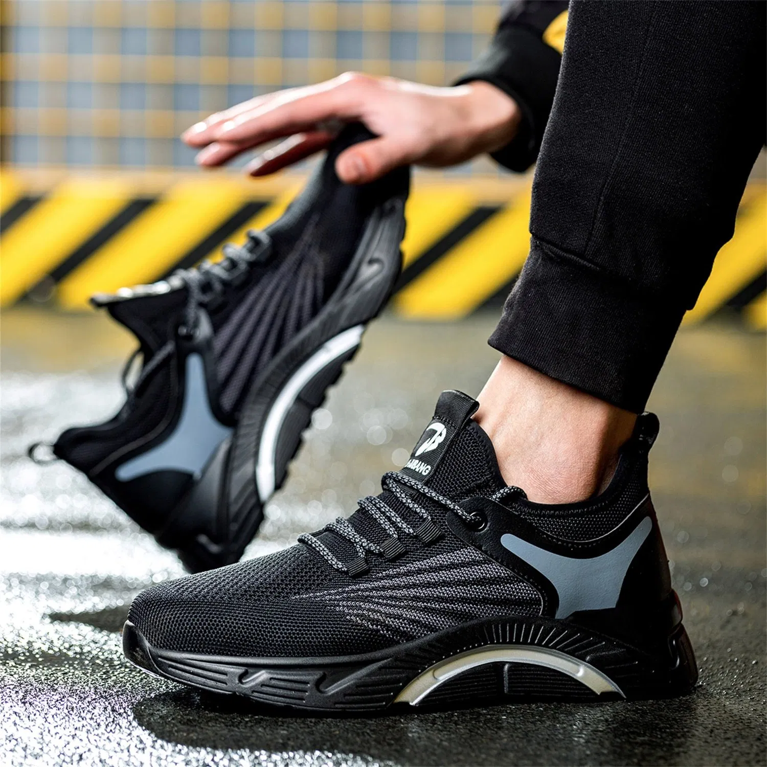 Dropshipping Casual Sports Steel Toe Cap Light Weight Fashionable Safety Shoes