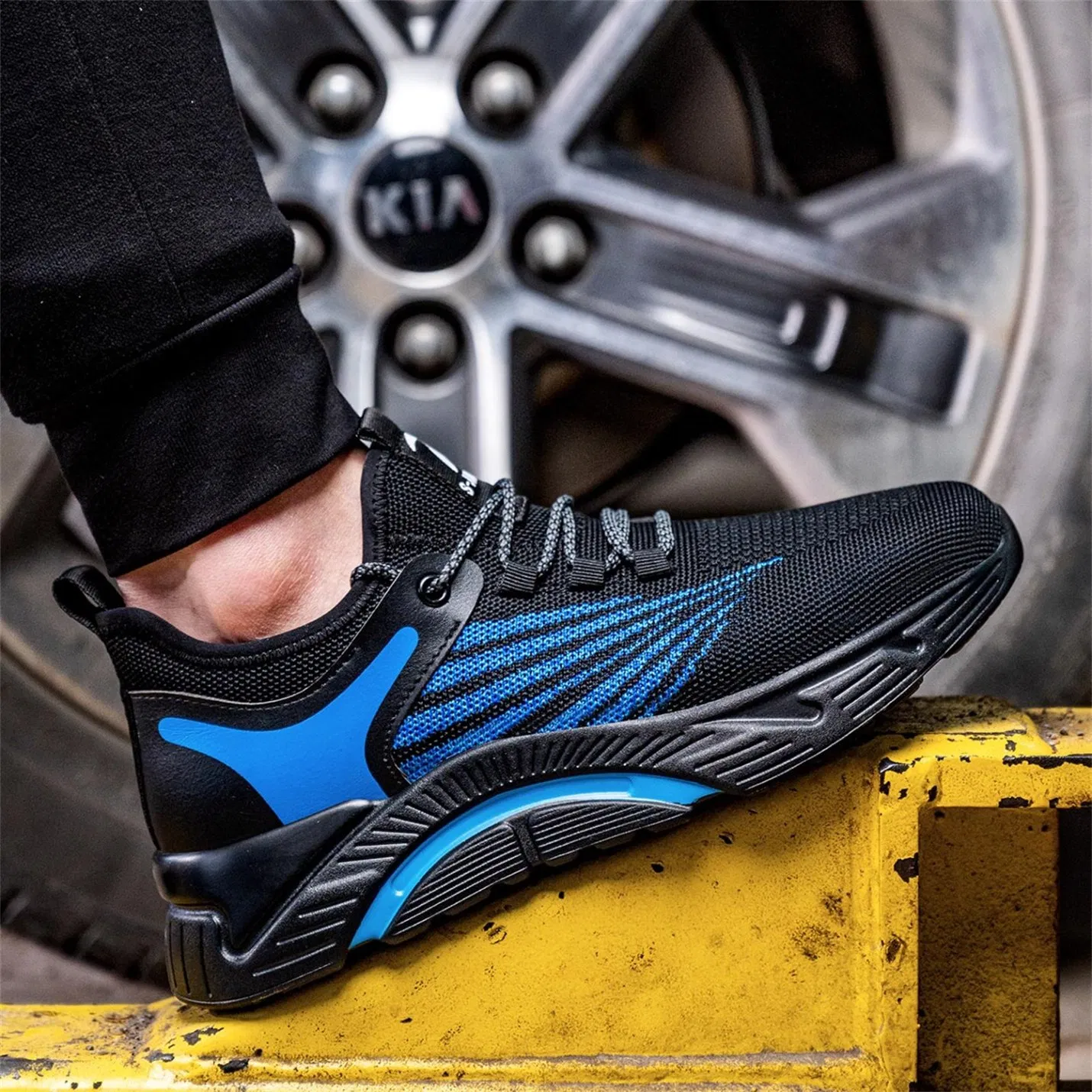 Dropshipping High Neck Work Men Safety Shoes for Electrician