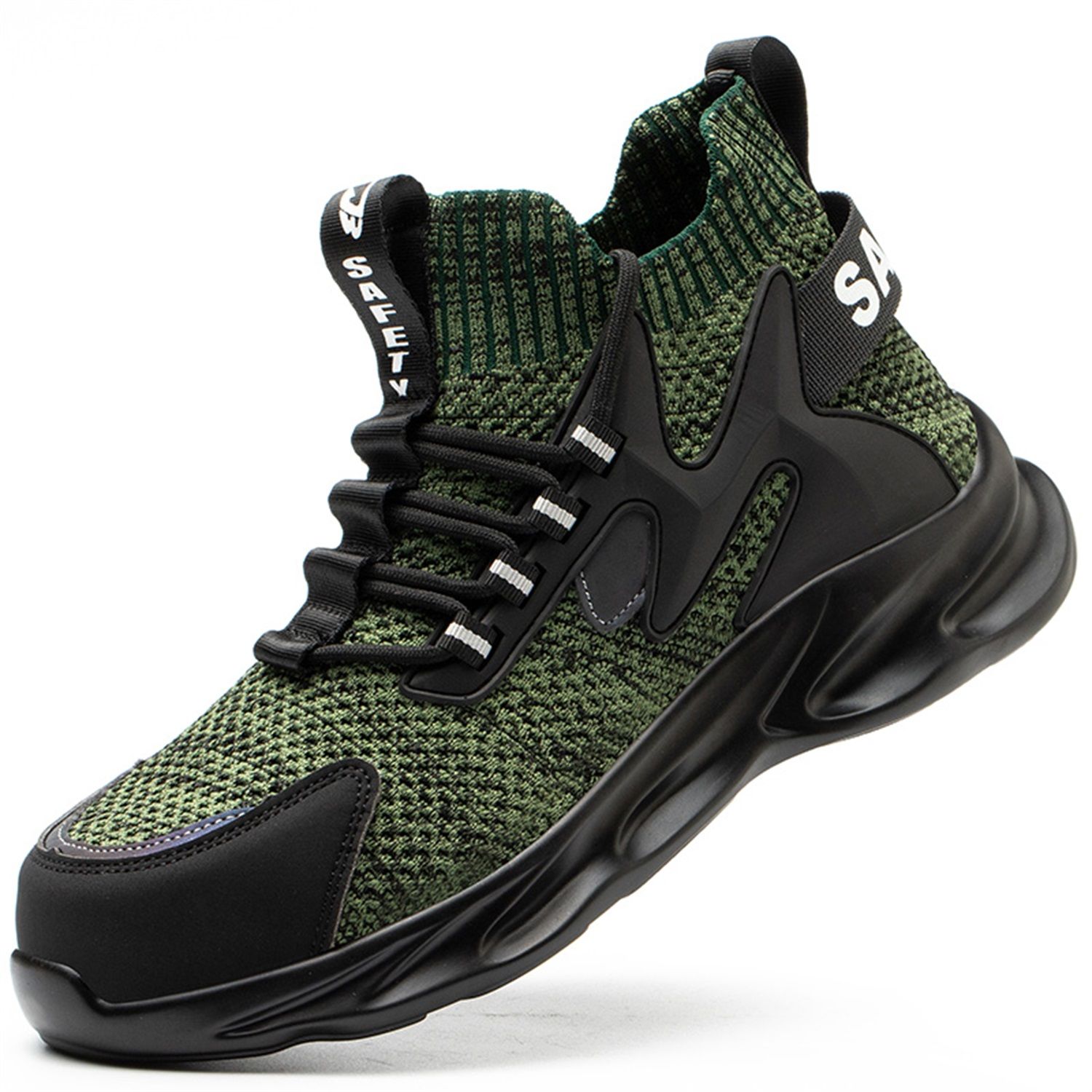 Dropshipping Steeltoe Shoes Working PVC Industrials Mining Safety Boots for Men