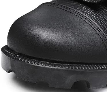 Factory OEM Black Split Embossed Leather Moulding Outsole Military Style Boots Tactical Combat Army Style Boots