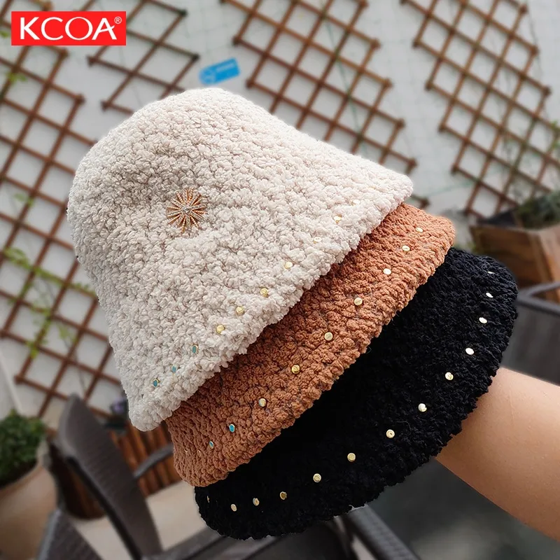 Factory Price Cheap Stylish Berber Fleece Fisherman Women Bucket Hat