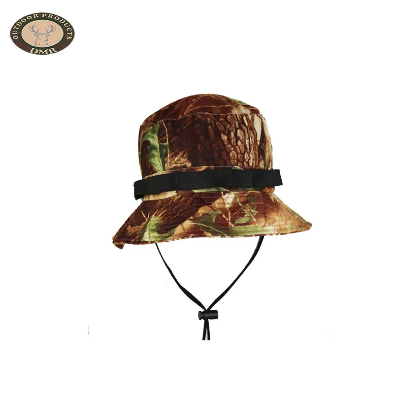 Fashion Durable Camo Custom Military Hunting Bucket Hat for Outdoor Sports