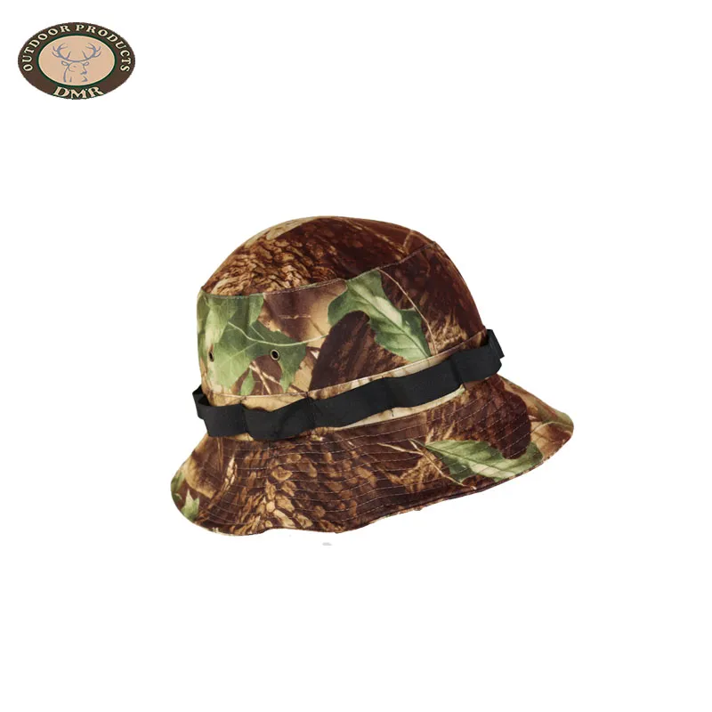 Fashion Durable Camo Custom Military Hunting Bucket Hat for Outdoor Sports