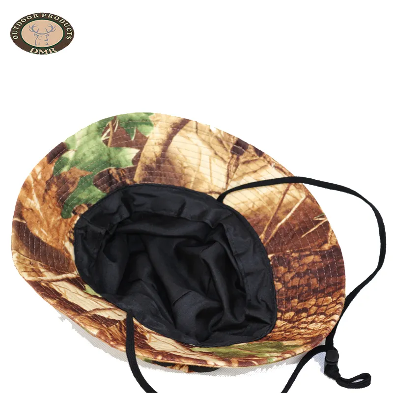 Fashion Durable Camo Custom Military Hunting Bucket Hat for Outdoor Sports