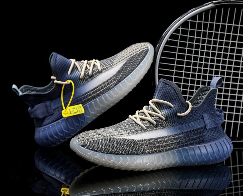 Fashion Flyknit Upper Sport Shoes PVC Sole Running Shoes