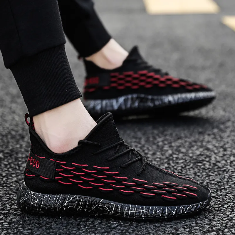 Fashion Knitted Breathable Tennis Hombre Custom Sneaker Logo Gym Shoe