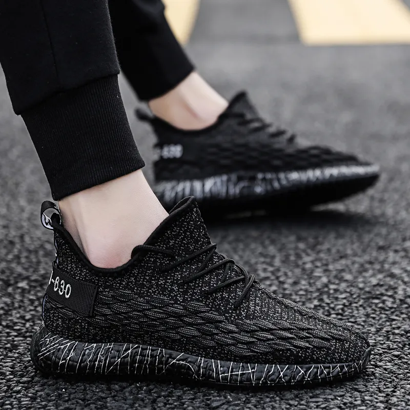 Fashion Knitted Breathable Tennis Hombre Custom Sneaker Logo Gym Shoe