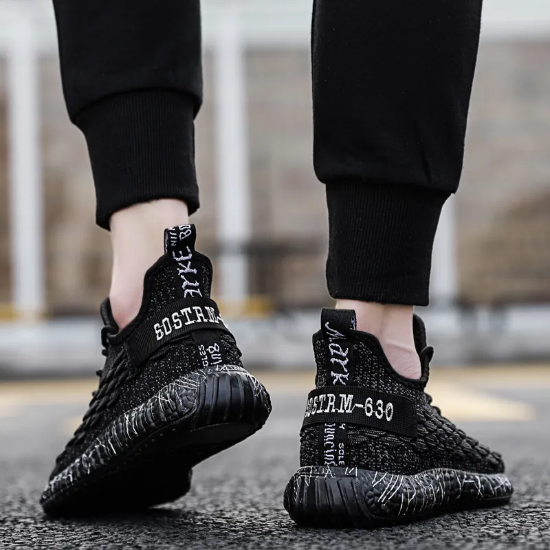 Fashion Knitted Breathable Tennis Hombre Custom Sneaker Logo Gym Shoe