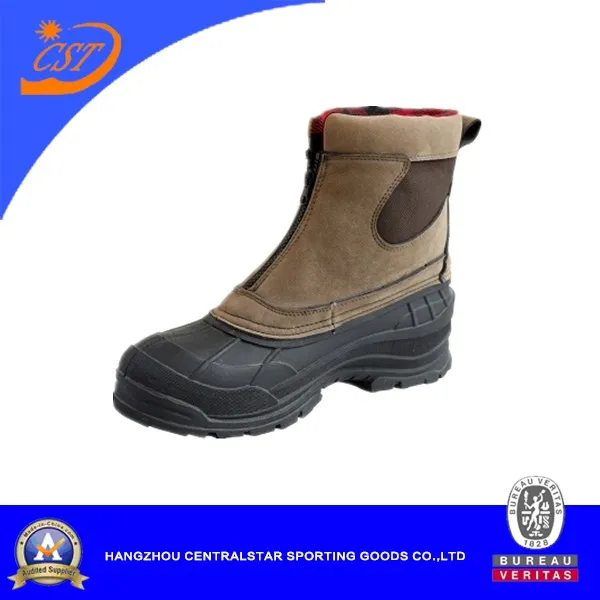 Fashion Leather Winter Snow Shoes for Men